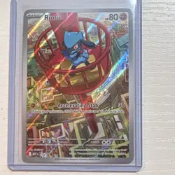 Pokemon Riolu Promo Holo Basic 80 HP 30 ATK Card 010 Me: Mega Evolution - Image 1