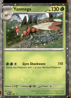 Yanmega - (Cosmos Holo) Holo Promo SV: Scarlet & Violet Promo Cards 187 NM - Image 1
