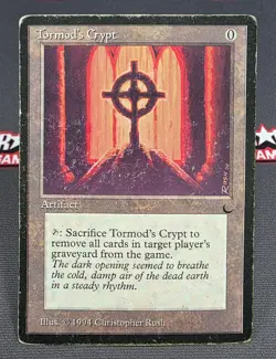 MTG Tormod's Crypt- DAMAGED -The Dark Magic the Gathering Card #112 - Image 1