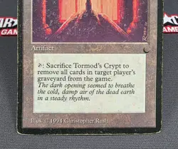 MTG Tormod's Crypt- DAMAGED -The Dark Magic the Gathering Card #112 - Image 4