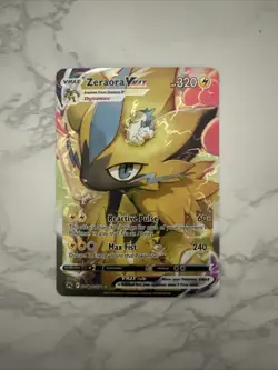 Pokemon TCG Zeraora VMAX Holo Ultra Rare Card Crown Zenith - Image 1