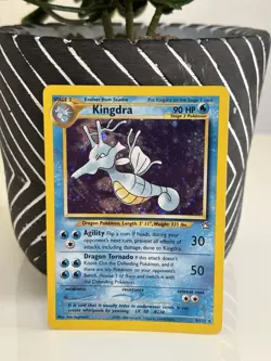 Pokemon Kingdra Neo Genesis TCG Holo Card 8/111 Unlimited Rare LP Condition - Image 1
