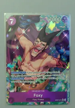 Foxy OP07-071 -500 Years in the Future- OP07 English Alt Art Rare One Piece Card - Image 1