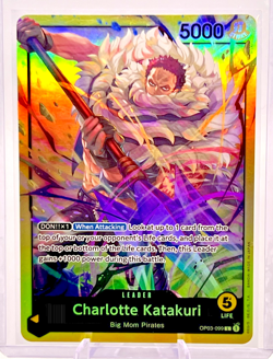 Charlotte Katakuri OP03-099 Foil Leader One Piece Card TCG English NM - Image 1
