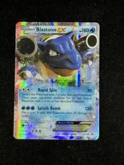 BLASTOISE EX XY30 POKEMON 2014 XY BLACK STAR PROMO Holographic Card - Image 1