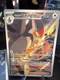Larry's Staraptor 249/217 Sv: Scarlet & Violet Full Art Rare Pokemon Card TCG NM - Image 1