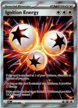 Pokemon Card - Ignition Energy 124/094 Phantasmal Flames Ultra Rare Near Mint - Image 1