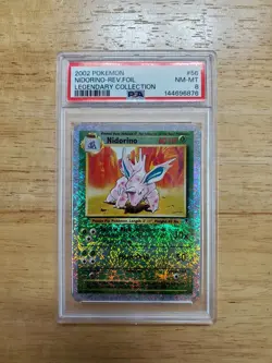 Pokemon PSA 8 NM/MINT 2002 Nidorino Legendary Reverse Holo Card - Image 1
