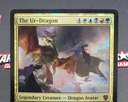 MTG FOIL The Ur-Dragon- DAMAGED -Commander 2017 Magic the Gathering Card #048 - Image 3