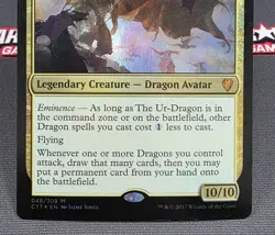 MTG FOIL The Ur-Dragon- DAMAGED -Commander 2017 Magic the Gathering Card #048 - Image 4