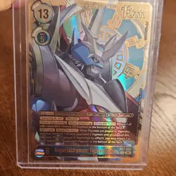 Bandai Imperialdramon Fighter Mode AD1-024 Mega Holo 13000 Digimon CCG Card - Image 1