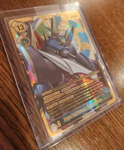 Bandai Imperialdramon Fighter Mode AD1-024 Mega Holo 13000 Digimon CCG Card - Image 4