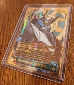 Bandai Imperialdramon Fighter Mode AD1-024 Mega Holo 13000 Digimon CCG Card - Image 5