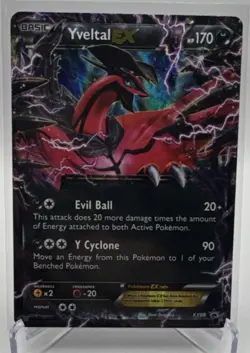 Pokemon Yveltal EX XY Black Star Promo XY08 170 HP Holo English Card 2014 - Image 1