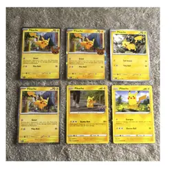 Pokemon TCG Pikachu Card Lot (6) Regular & Holo English GO, M23, PAL, ASC - Image 1