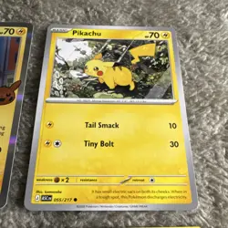 Pokemon TCG Pikachu Card Lot (6) Regular & Holo English GO, M23, PAL, ASC - Image 4