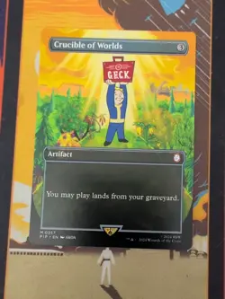 Crucible of Worlds (Borderless Foil) M Universes Beyond: Fallout 357 NM MTG - Image 1