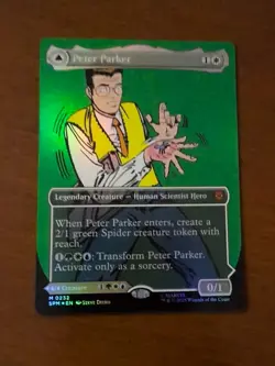 FOIL BORDERLESS Peter Parker // Amazing Spider-Man - #232 Mythic Marvel's Spider - Image 1