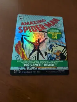 FOIL BORDERLESS Peter Parker // Amazing Spider-Man - #232 Mythic Marvel's Spider - Image 5