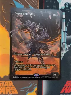 MTG - [TMT - 285] Super Shredder (Showcase) Foil Teenage Mutant Ninja Turtles - Image 1