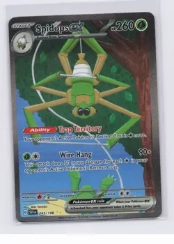 Spidops ex 243/198 SV01: Scarlet & Violet Base Set Holo Pokemon TCG NM - Image 1