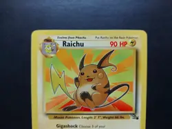 Pokemon - Raichu 29/62 Rare Fossil - Image 2