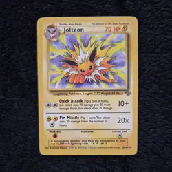 Pokemon TCG Jolteon 20/64 Jungle Regular Unlimited Rare Non Holo - MP - Image 1