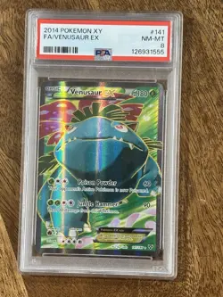 2014 Pokemon XY Venusaur Ex 141/146 Full Art Holo - Image 1