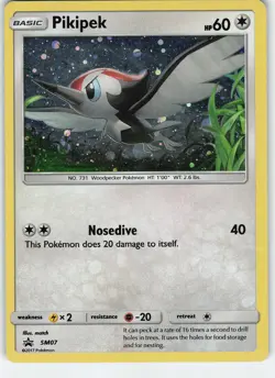Pikipek SM07 SM Promos Promo Normal MP Pokemon - Image 1