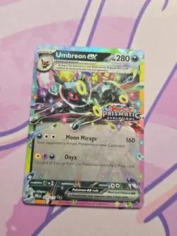 Pokemon Umbreon EX TCG Stamped Prismatic Card 060/131 Evolutions Surprise Box NM - Image 2