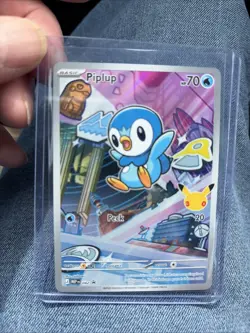 Pokemon PIPLUP MEP 042 - 1st Partner FULL ART PROMO - MINT - Image 1
