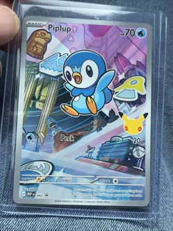 Pokemon PIPLUP MEP 042 - 1st Partner FULL ART PROMO - MINT - Image 2