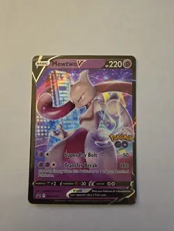 Mewtwo V SWSH223 Black Star Promos GO Stamped Ultra Rare Holo Pokemon 2022 NM/LP - Image 1