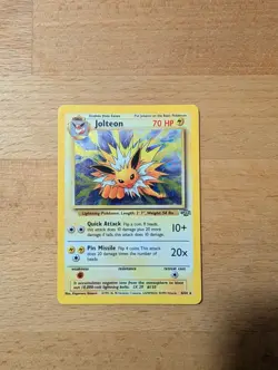 Pokemon TCG Jolteon Jungle Holo Rare Unlimited 4/64 70 HP English 1999 - Image 2