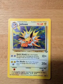 Pokemon TCG Jolteon Jungle Holo Rare Unlimited 4/64 70 HP English 1999 - Image 5