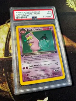 2000 Team Rocket Dark Slowbro first edition Holo #12/82 PSA 9 Pokemon TCG - Image 1
