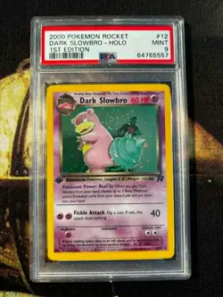2000 Team Rocket Dark Slowbro first edition Holo #12/82 PSA 9 Pokemon TCG - Image 2