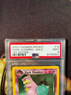 2000 Team Rocket Dark Slowbro first edition Holo #12/82 PSA 9 Pokemon TCG - Image 5