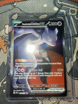 Pokemon Team Rocket's Mewtwo EX Special Illustration Rare Holo 281/217 MINT NM - Image 1