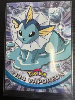 Pokemon TCG #134 Vaporeon Topps Series 3 NM - Image 1