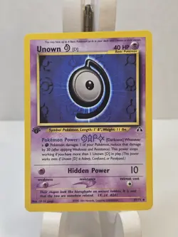 Unown (D) 1st Ed. Pokemon Neo iscovery #47 2001 - Image 1