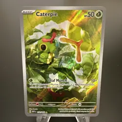 Caterpie 172/165 Scarlet & Violet 151 (MEW) NM Illustration Rare Pokemon Card - Image 1