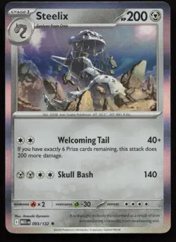 Steelix 093/132 Rare Mega Evolution Pokemon Holo Lightly Played - Image 1