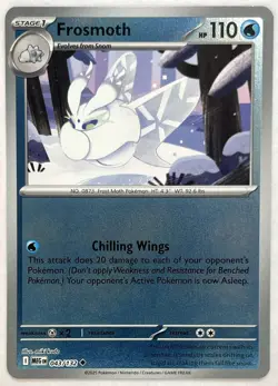 Frosmoth 043/132 Uncommon Mega Evolution Pokemon Reverse Holo Near Mint - Image 1