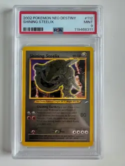 Pokemon Shining Steelix Neo Destiny Secret Rare Holo 112/105 PSA 9 - Image 1