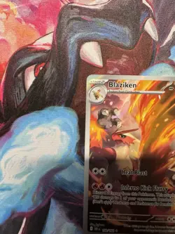 2025 Blaziken - 192/182 Illustration Rare Holo NM SV10: Destined Rivals Pokemon - Image 3