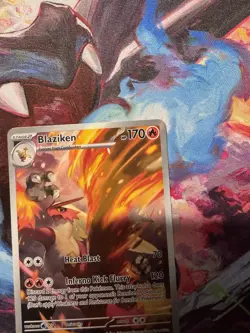 2025 Blaziken - 192/182 Illustration Rare Holo NM SV10: Destined Rivals Pokemon - Image 4