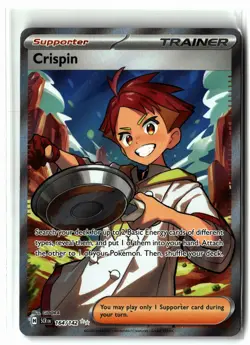 Crispin ⭐ 164/142 Holo Ultra Rare Stellar Crown 2024 Pokemon NM - Image 1