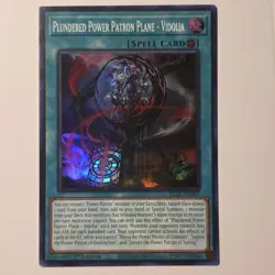 Blazing Dominion Yugioh Super Rare #BLZD-EN057 Plundered Power Patron Plane - Image 1