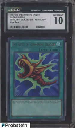 2024 Yu-Gi-Oh! 25th Anv Kaiba #KC01-EN041 The Flute of Summoning Dragon CGC 10 - Image 1